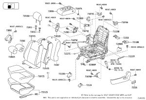 Front Left Seat Outer Rail Bracket Cover 72124-60100 for Toyota Land Cruiser Prado