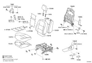 Front Seat Headrest Guide 71930-0R020-A0 for Toyota RAV4
