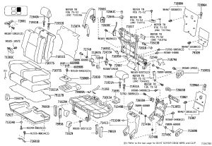 Rear Seat Cushion Hinge Cover 71629-60410A0 for Toyota Land Cruiser Prado