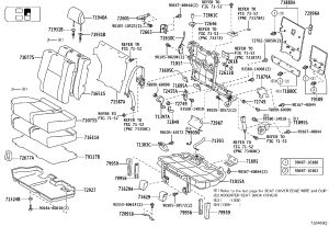 Rear Seat Cushion Hinge Cover 71629-60410 for Toyota 4RUNNER