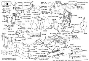 Rear Center Seat Headrest 71960-0G080C1 for Toyota Land Cruiser Prado