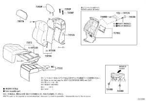 Left Front Seat Cushion Pad 71512-58120 for Toyota Alphard