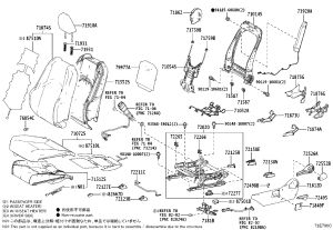 Driver’s Seat Side Trim Panel 71812-76100 for Lexus RZ450E