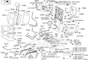 Rear Left Seat Lock Control Rod 72057-60130 for Toyota 4RUNNER