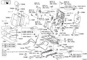 Rear Row Seat No. 1 Backrest Panel Cover 71846-48010 for Toyota 4RUNNER