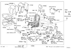 Front passenger seat headrest 71910-0P021 for Toyota Reiz