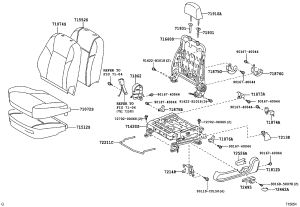 Rear Seat Headrest Support 71930-47010 for Toyota Auris