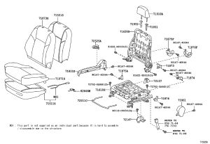 Right Seat Recliner Inner Cover 71875-06340 for Toyota E'Z