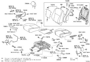 Rear Seat Headrest Bracket 71931-02120 for Toyota Highlander