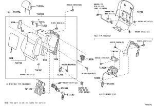 Rear seat head restraint guide sleeve 71931-50060 for Toyota SAI