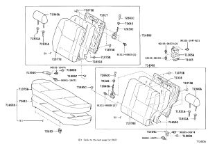 Rear Seat Headrest Guide 71970-47010B1 for Toyota Corolla