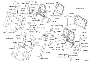 Rear Seat Headrest Bracket 71956-47010 for Toyota Corolla