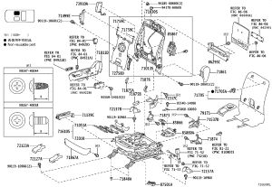 Right Side Seat Slide Rail Cover 72137-60140 for Lexus GX400