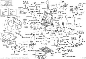 Left No. 2 Seat-back Recliner Release Lever 72525-60090 for Lexus LX570