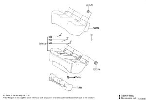 Rear Seat Cushion Lock Hook 72693-12080 for Toyota ALPHARD