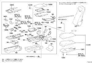 Rear Seat Cup Holder 72806-30120 for Lexus ES