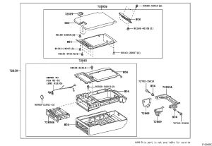 Rear Seat Center Armrest Box 72860-0N080A2 for Toyota Crown