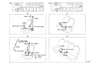 Front Right Seat Belt Retractor Cover 73173-90K00C0 for Toyota Coaster