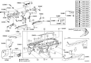Driver's Knee Airbag 73900-50090 for Lexus LS500