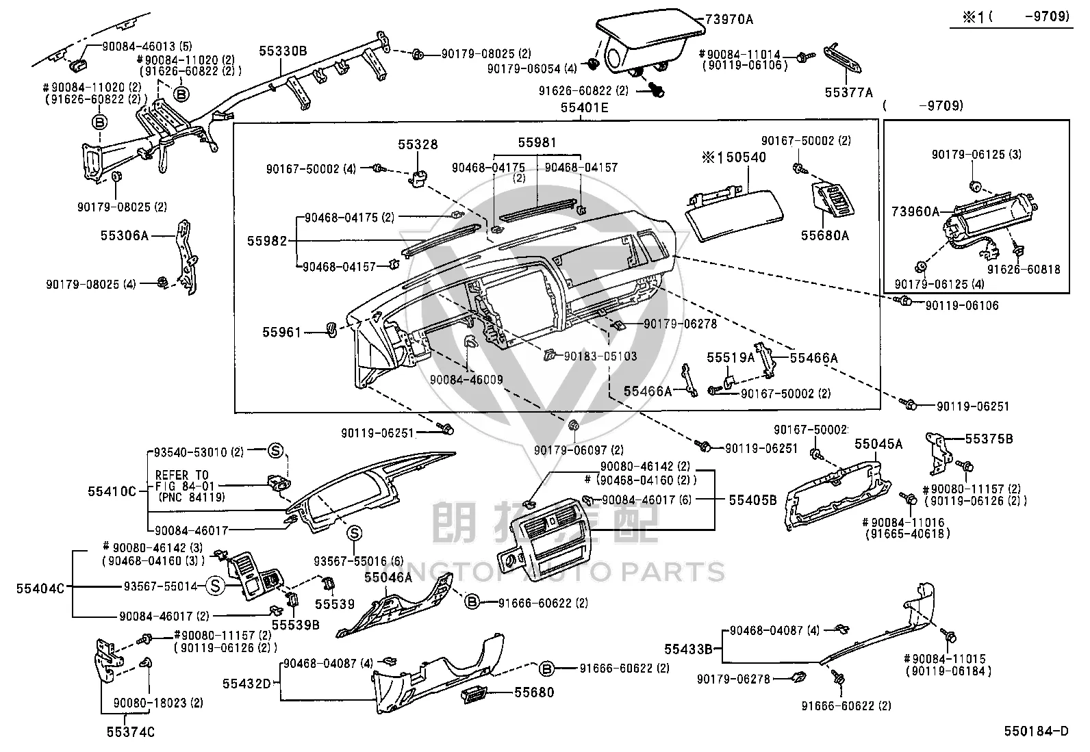 Passenger Airbag 73960-07010 for Toyota Avalon