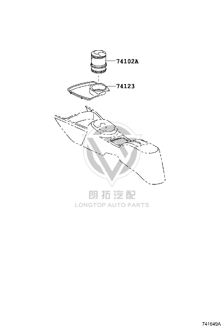 Front Ashtray Assembly 74130-28040 for Toyota ALPHARD