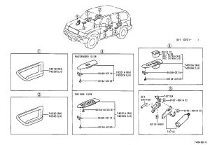 Left Front Door Armrest Seat Upper Panel Sub-Assembly 74232-60311 for Toyota Land Cruiser