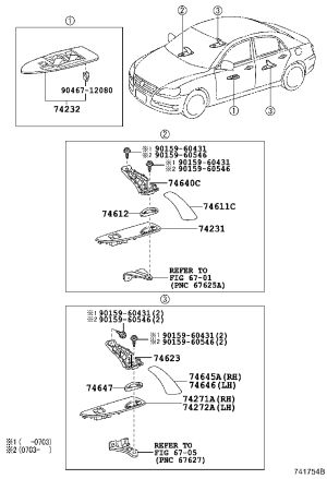 Rear Door Armrest Trim Panel 74645-0P010-A0 for Toyota Reiz