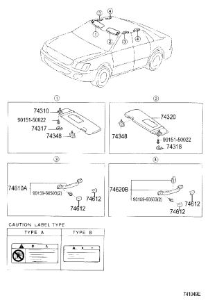 Left Sun Visor Bracket Cover 74317-30010A1 for Toyota Picnic