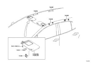 Sun Visor (Left) 74320-0A090 for Toyota FRONT LANDER
