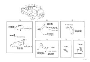 Sun Visor Clip 74348-34010 for Toyota 4RUNNER
