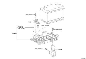 Battery Tray 74401-33010 for Toyota Harrier
