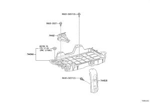 Battery Hold Down Clamp 74404-06210 for Toyota WILDLANDER