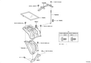 Battery Hold Down Clamp 74404-28190 for Toyota Previa