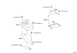 Battery Tray 74414-78020 for Toyota HARRIER