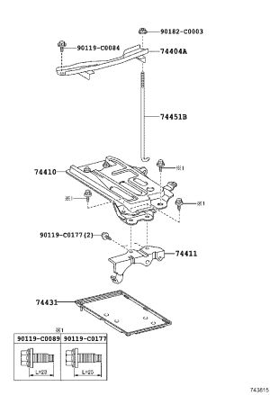 Battery pressure plate 74404-02530 for Toyota Corolla