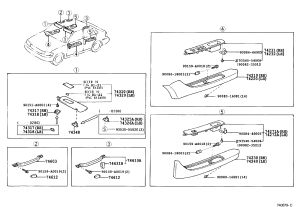 Clothes hook 74631-AA010 for Toyota Avalon