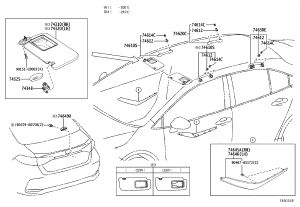 Rear Door Assist Handle 74649-51010 for Toyota Avalon