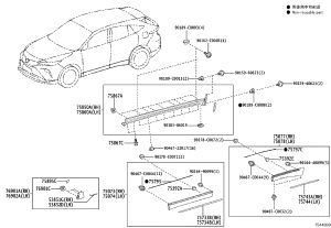 Front Left Exterior Panel 75074-0E030-C0 for Toyota Venza