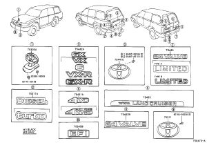 Front Hood Emblem 75303-60020 for Toyota Land Cruiser