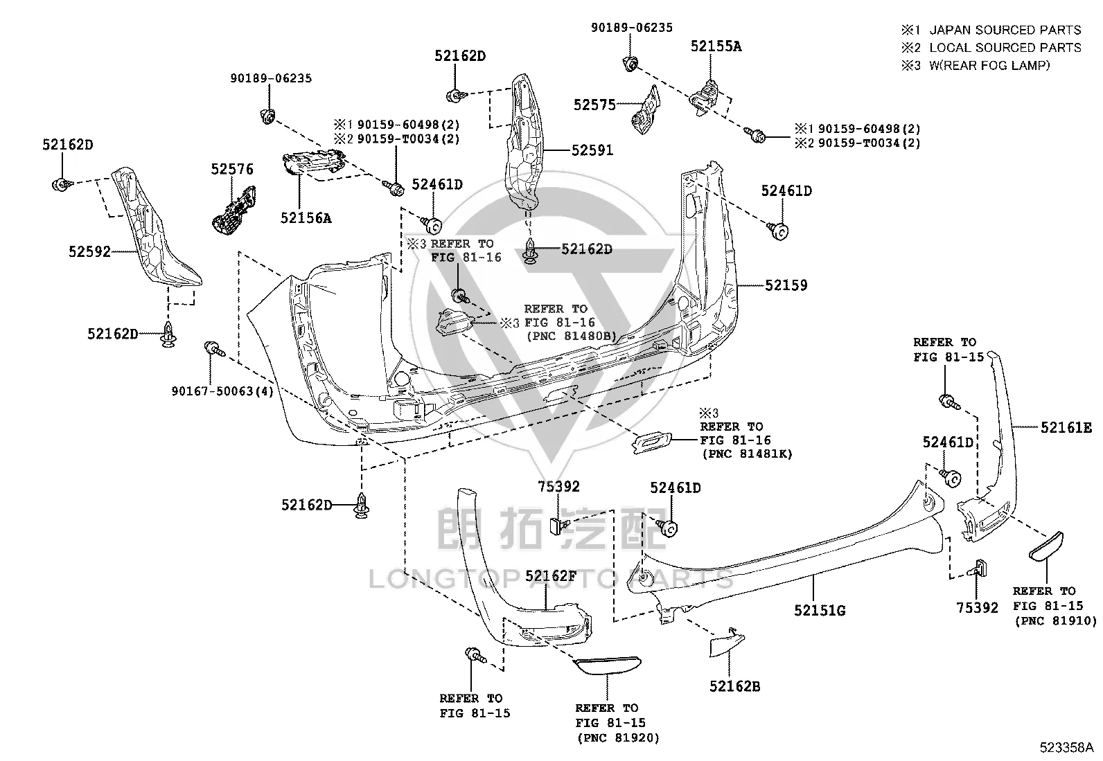 Snap Fastener 75392-35200 for Toyota 4RUNNER