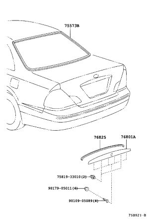 Rear Windshield Rubber Strip 75571-33070 for Toyota Camry