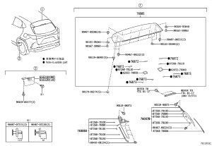 Rear Spoiler 76085-78907 for Lexus NX Series