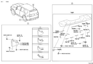 Rear Mudguard (Left) 76626-60380 for Toyota Land Cruiser