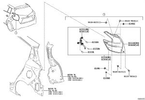 Tail Light Bulb 90981-15011 for Toyota 4RUNNER