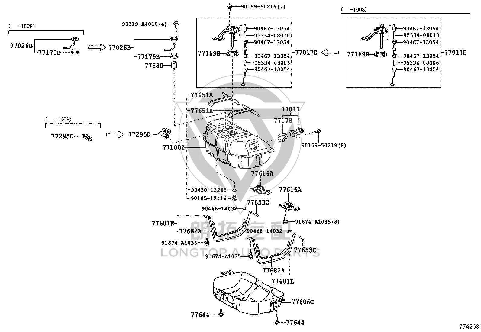 Auxiliary Fuel Tank 77001-35A60 for Toyota FJ Cruiser