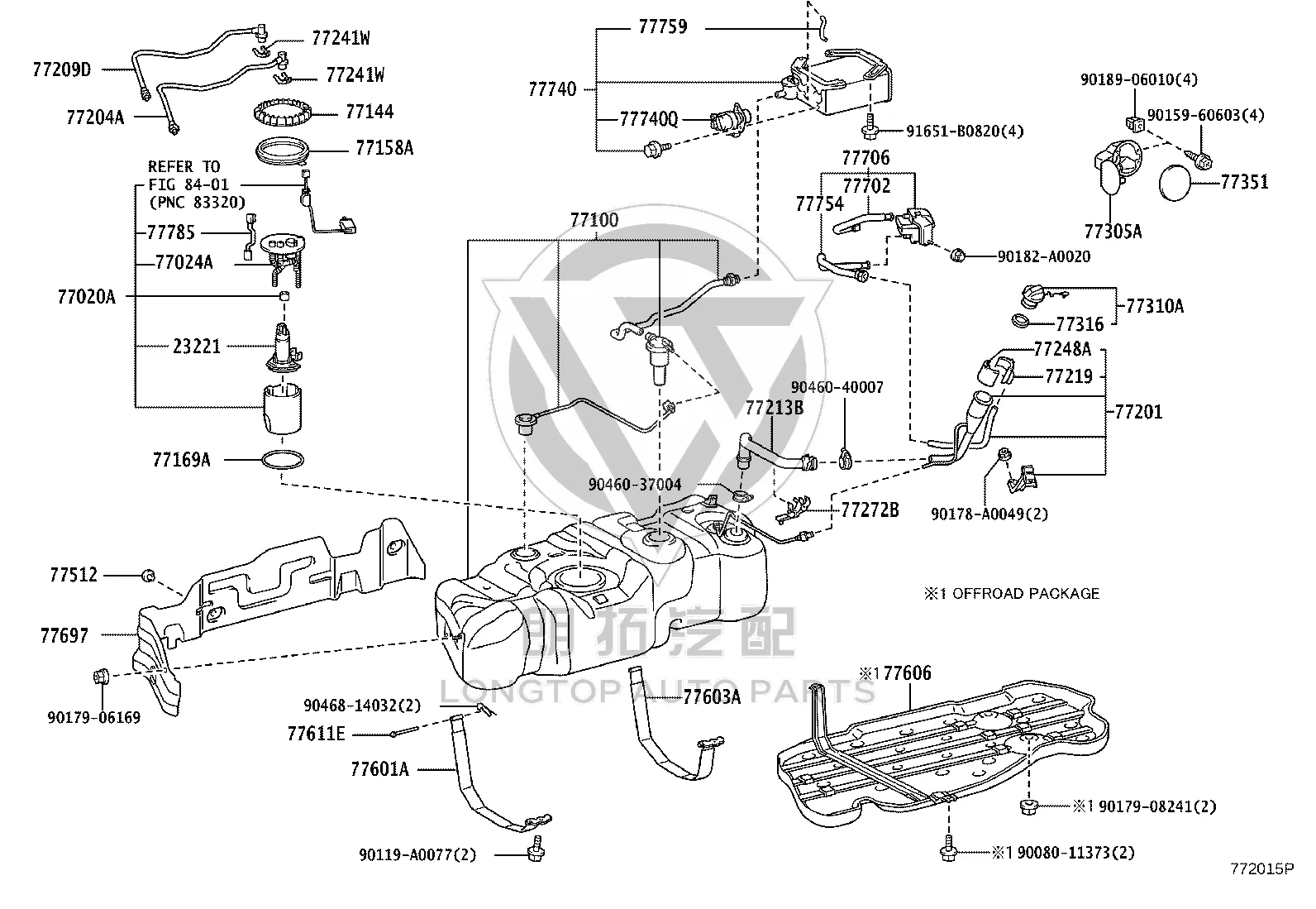 Fuel Pump Assembly 77020-0C090 for Toyota Tundra
