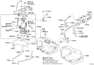 Fuel Tank Vent Valve Assembly 77606-33040 for Toyota Avalon