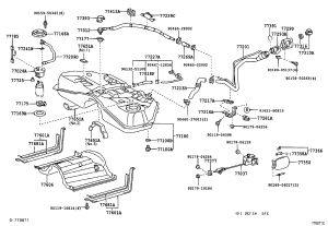 Fuel Tank Return Pipe 77209-50010 for Toyota Celsior