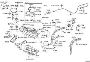 Fuel tank filler pipe (upper) 77201-12591 for Toyota Corolla