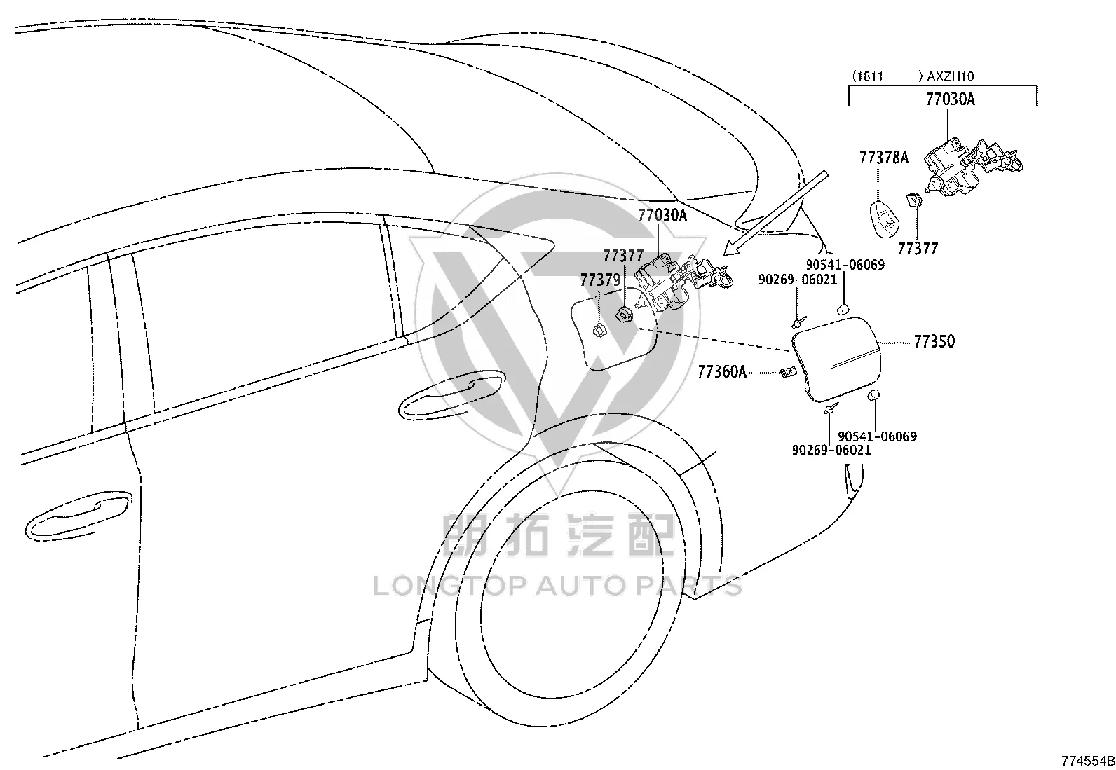 Rivet 90269-06021 for Toyota Camry